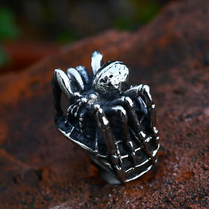Stainless Steel Spider Ring | Punk Goth Horror Ring Stainless Steel Spider Ring | Punk Goth Horror Ring