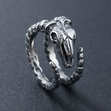 Adjustable Retro Dinosaur Skull Ring | Dino Skeleton Punk Rock Ring Adjustable Retro Dinosaur Skull Ring | Dino Skeleton Punk Rock Ring