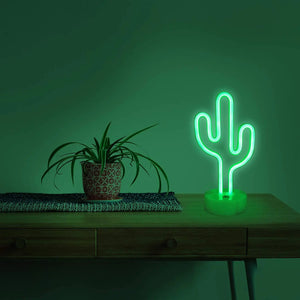 Cactus Neon Sign - USB or Battery Powered LED Light Cactus Neon Sign - USB or Battery Powered LED Light