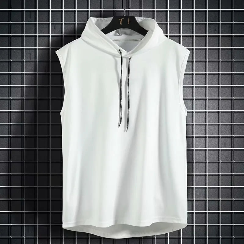 Mens Sleeveless Gym Hoodie
