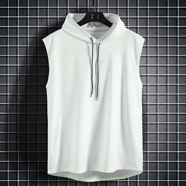 Mens Sleeveless Gym Hoodie