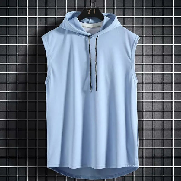 Mens Sleeveless Gym Hoodie