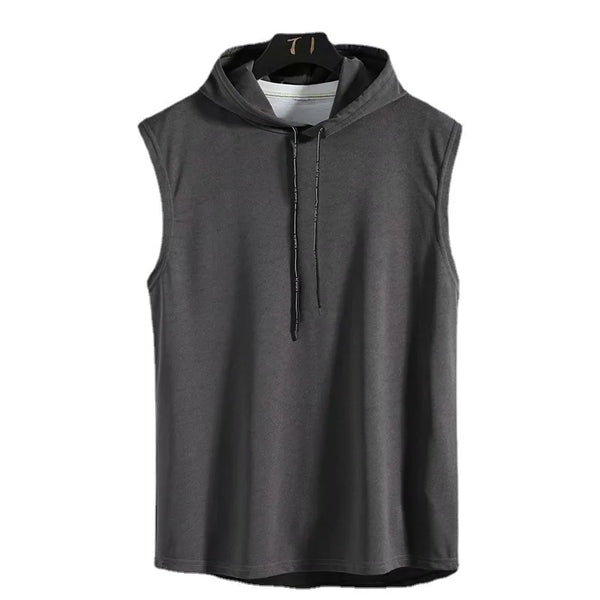 Mens Sleeveless Gym Hoodie