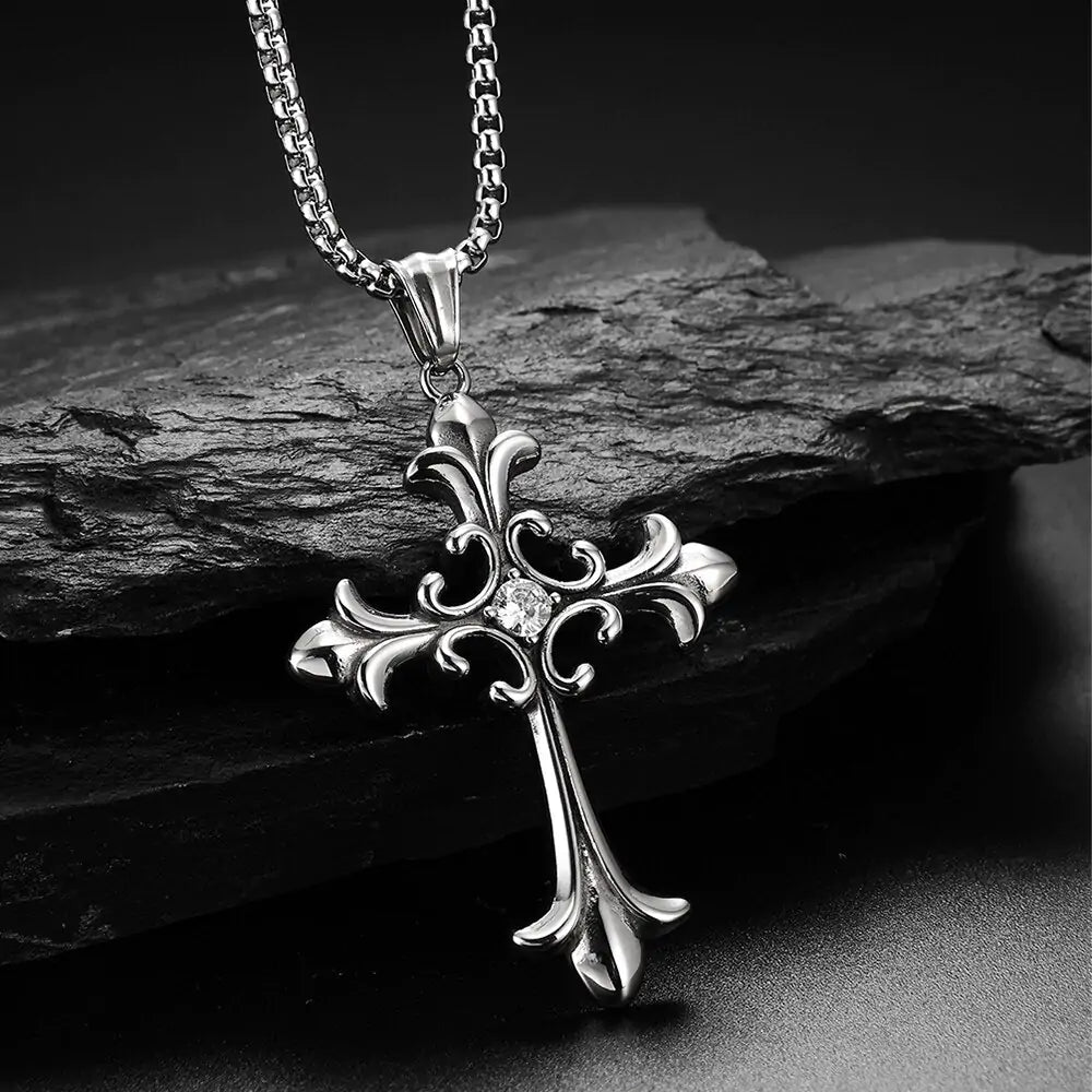 Brilliant Cross Pendant Necklace Main image