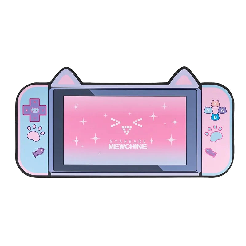 Kawaii Cute Pink Cat Ears Mouse Pad | Super Cute Mouse Mat Gift for Girls | Pink Gaming Mouse Pad
