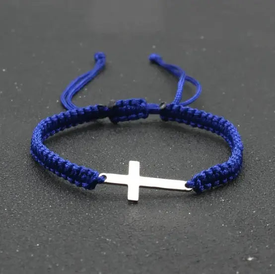 Faith Rope Cross Bracelet | Religious Jesus Cross Bracelet