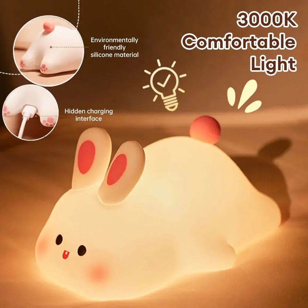 Cute Rabbit Bedside Light Up Lamp Secondary image