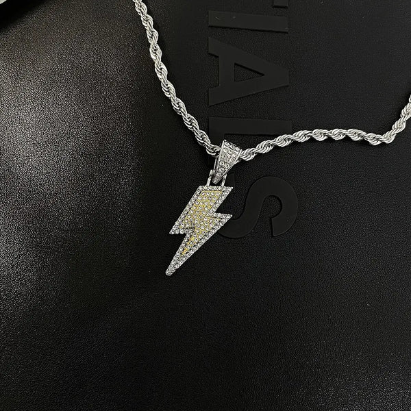 Lightning Pendant Necklace - Lightning Bolt Necklace