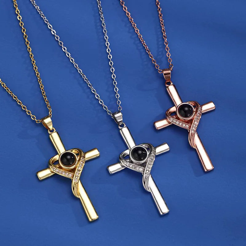 Heart Cross Necklace | Faith Jesus Necklace