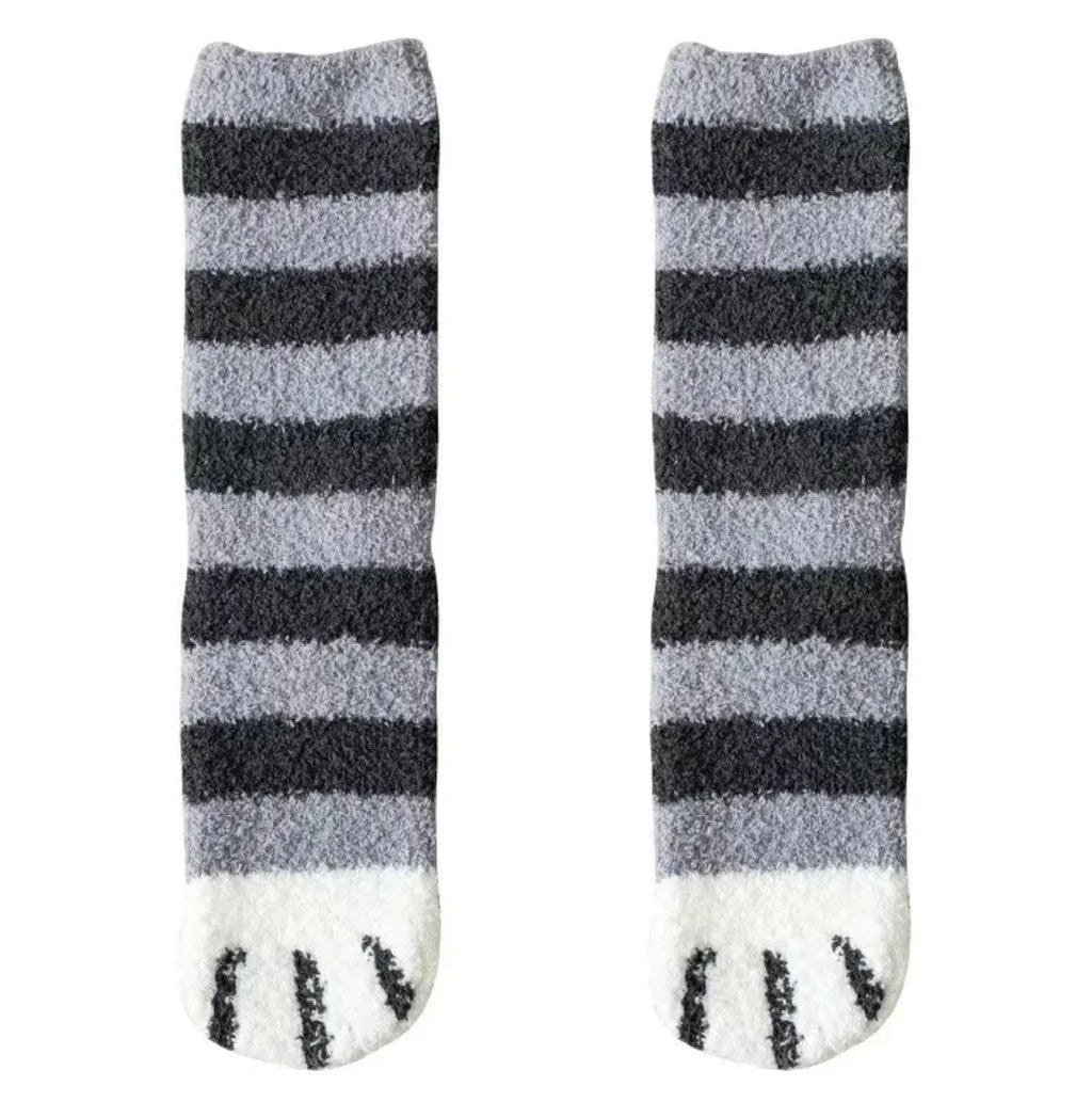 Women's Cute Cat Paw Fleece Socks