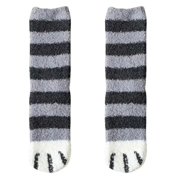 Women's Cute Cat Paw Fleece Socks