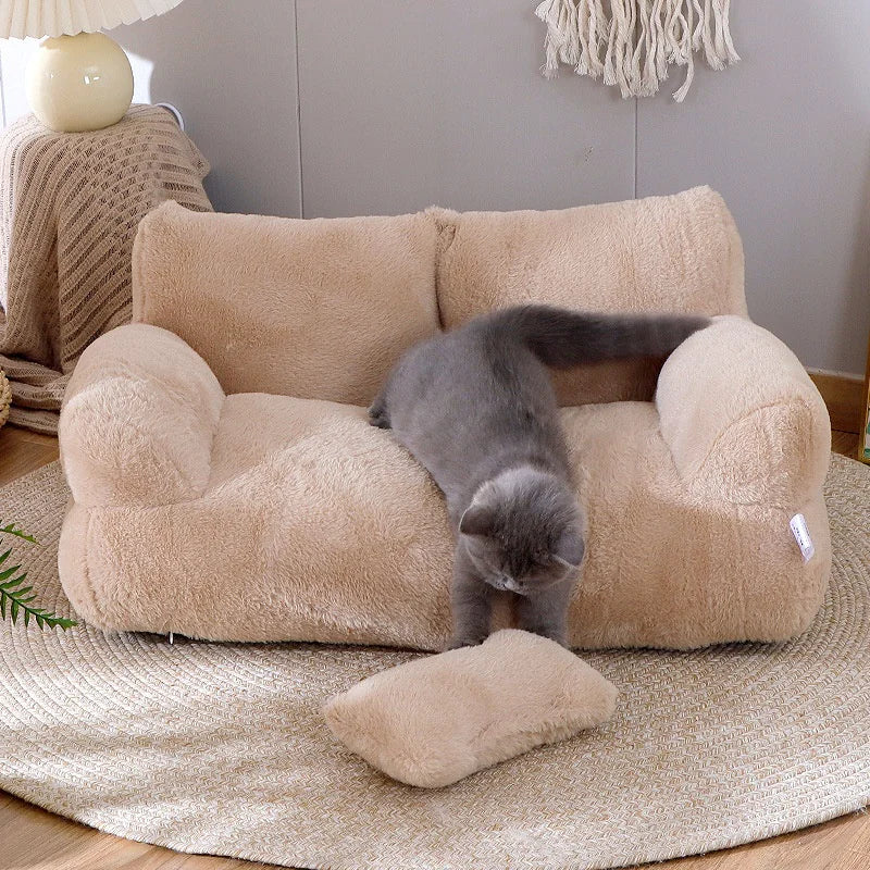 Luxury Plush Cat Bed | Cute Cat Bed