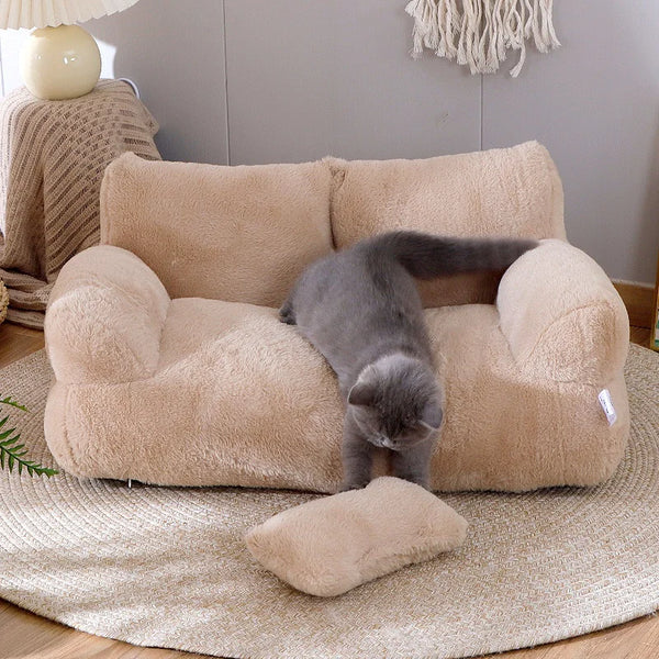 Luxury Plush Cat Bed | Cute Cat Bed
