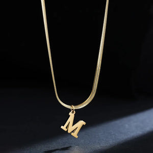 Elegant A-Z Stainless Steel Pendant Necklace Elegant A-Z Stainless Steel Pendant Necklace