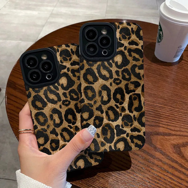 Gold Leopard Print Phone Case