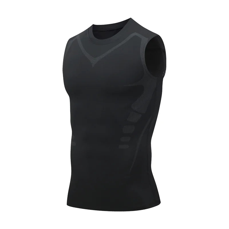 Men's Quick-Dry Slim Fit Workout Compression Shirt Vest