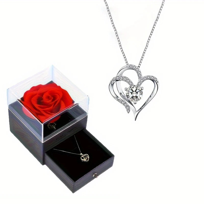 Elegant Love Zircon Pendant | Heart Necklace