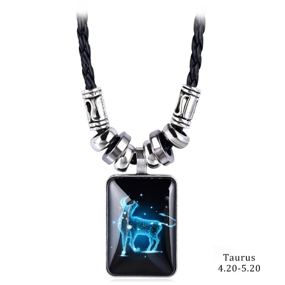 Celestial Zodiac Charm Necklace