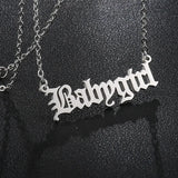Babygirl Pendant Necklace | Baby Girl Necklace Babygirl Pendant Necklace | Baby Girl Necklace