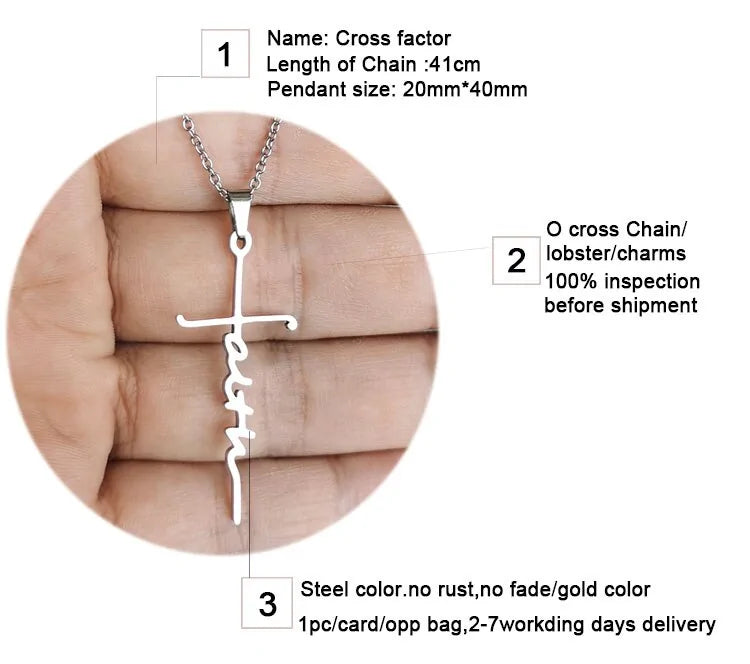 Jesus Faith Christian Necklace | Empowerment Faith Necklace