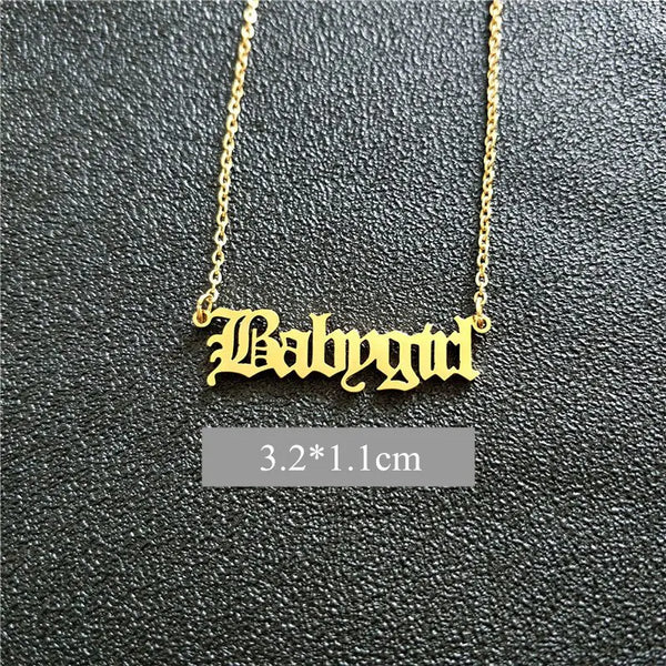 Babygirl Pendant Necklace | Baby Girl Necklace
