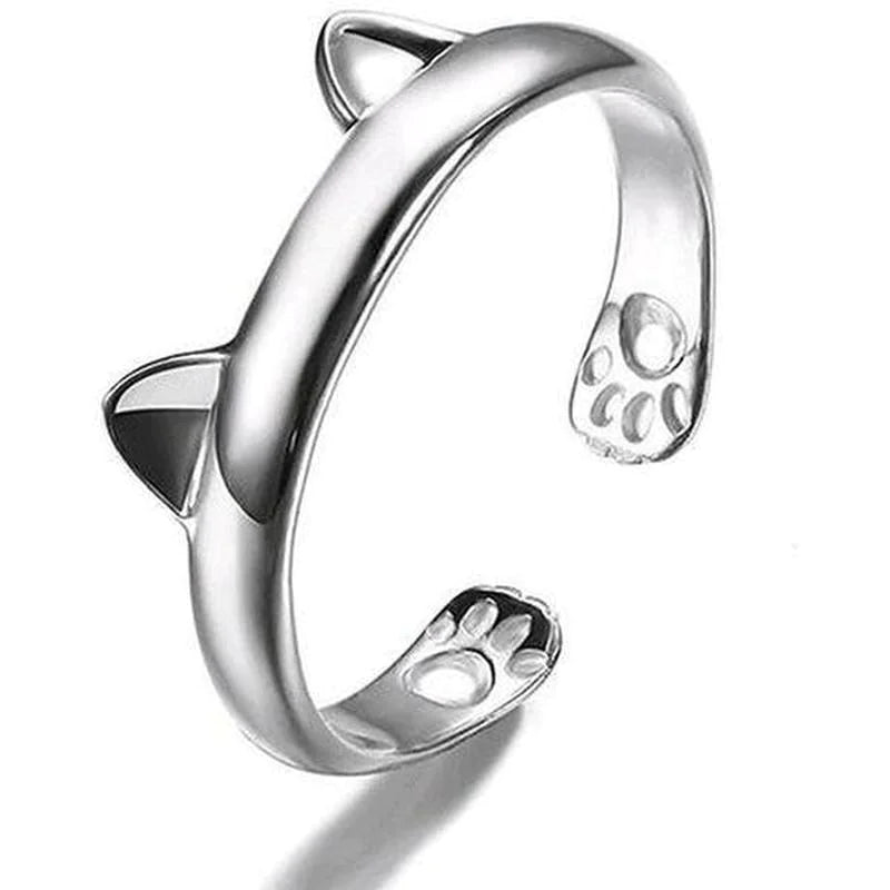 Gold Plated Cat Ring | Cute Cat Ring