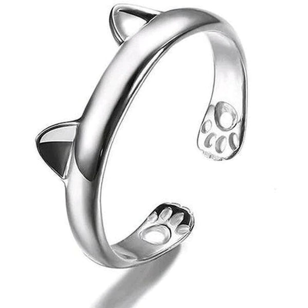 Gold Plated Cat Ring | Cute Cat Ring