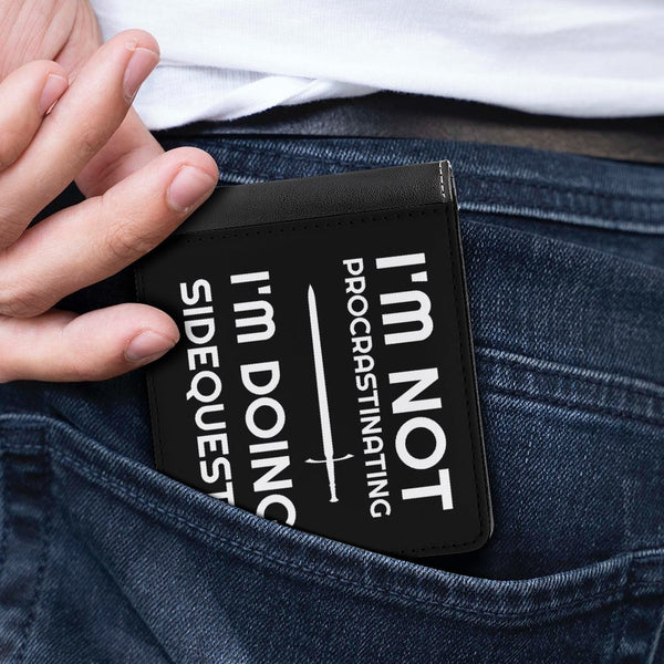I'm Not Procrastinating I'm Doing Side Quests Fantasy RPG Video Gamer Wallet