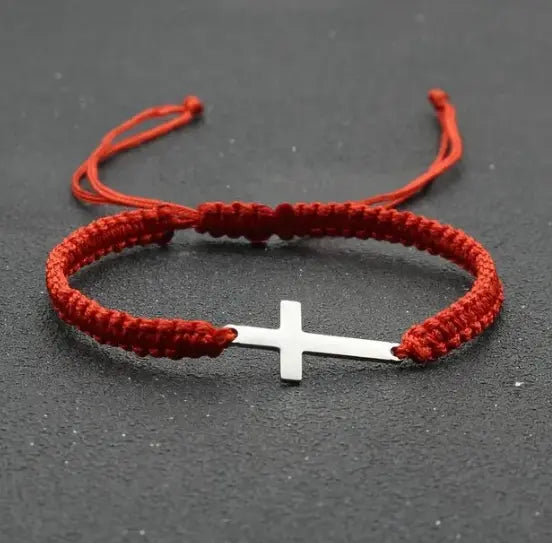 Faith Rope Cross Bracelet | Religious Jesus Cross Bracelet