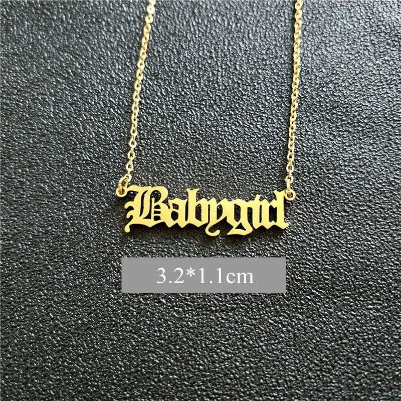 Babygirl Pendant Necklace | Baby Girl Necklace