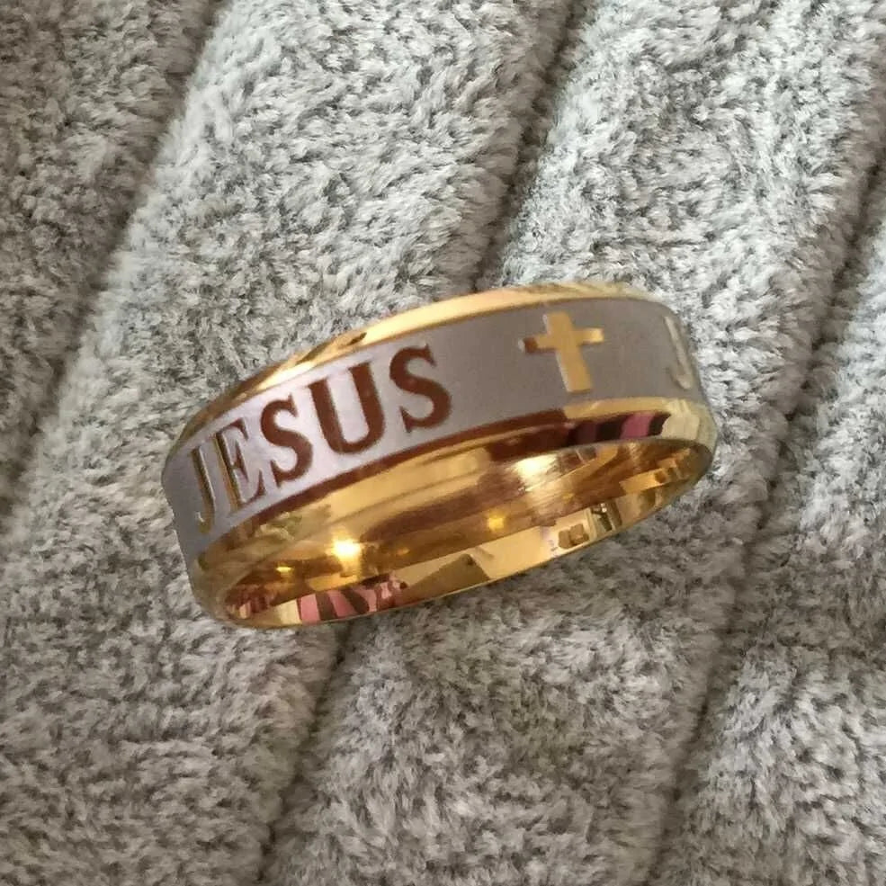 Love Jesus Cross Ring