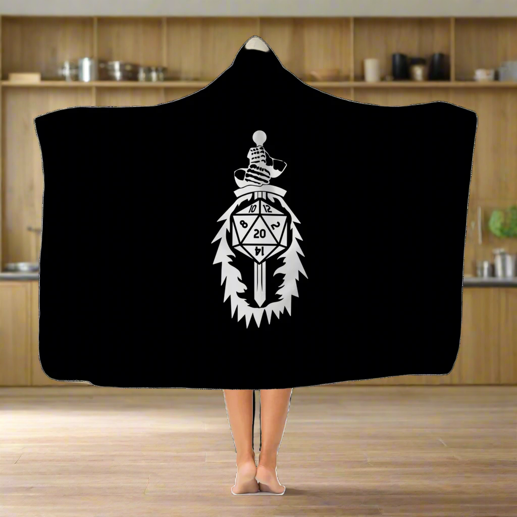 Paladin Fantasy RPG Hooded Blanket | Dungeon Master | Tabletop RPG | Tabletop Games Blanket Role Playing Game Hooded Blanket Main image