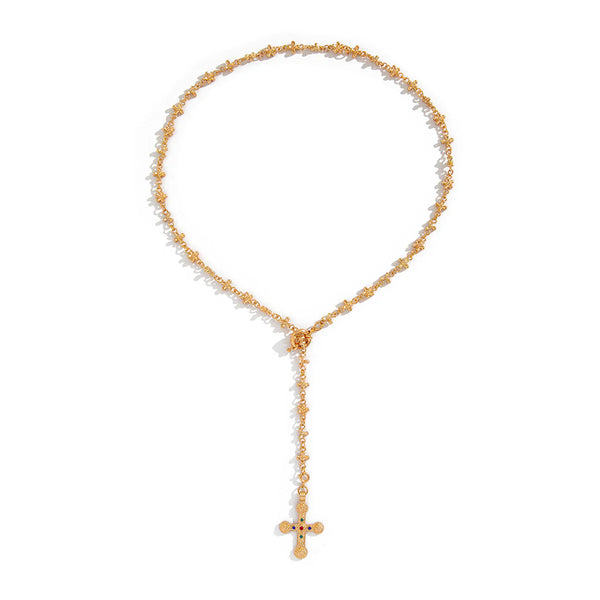 Vintage Gothic Cross Pendant Necklace