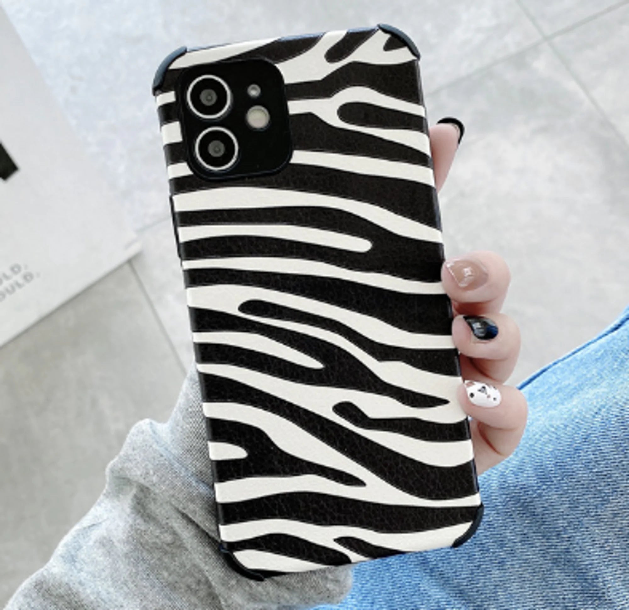 Cow & Zebra iPhone Case | Zebra and Cow Phone Case Main image