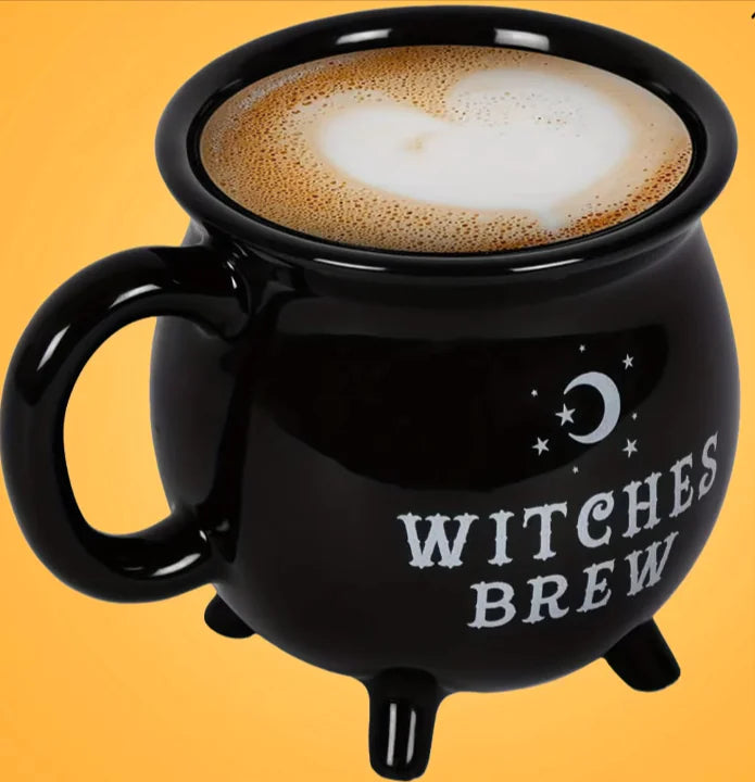 Witches Brew Spooky Enchanting Ceramic Witch Coffee Mug for Halloween
