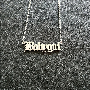 Babygirl Pendant Necklace | Baby Girl Necklace Babygirl Pendant Necklace | Baby Girl Necklace