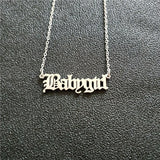 Babygirl Pendant Necklace | Baby Girl Necklace Babygirl Pendant Necklace | Baby Girl Necklace