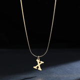 Elegant A-Z Stainless Steel Pendant Necklace Elegant A-Z Stainless Steel Pendant Necklace