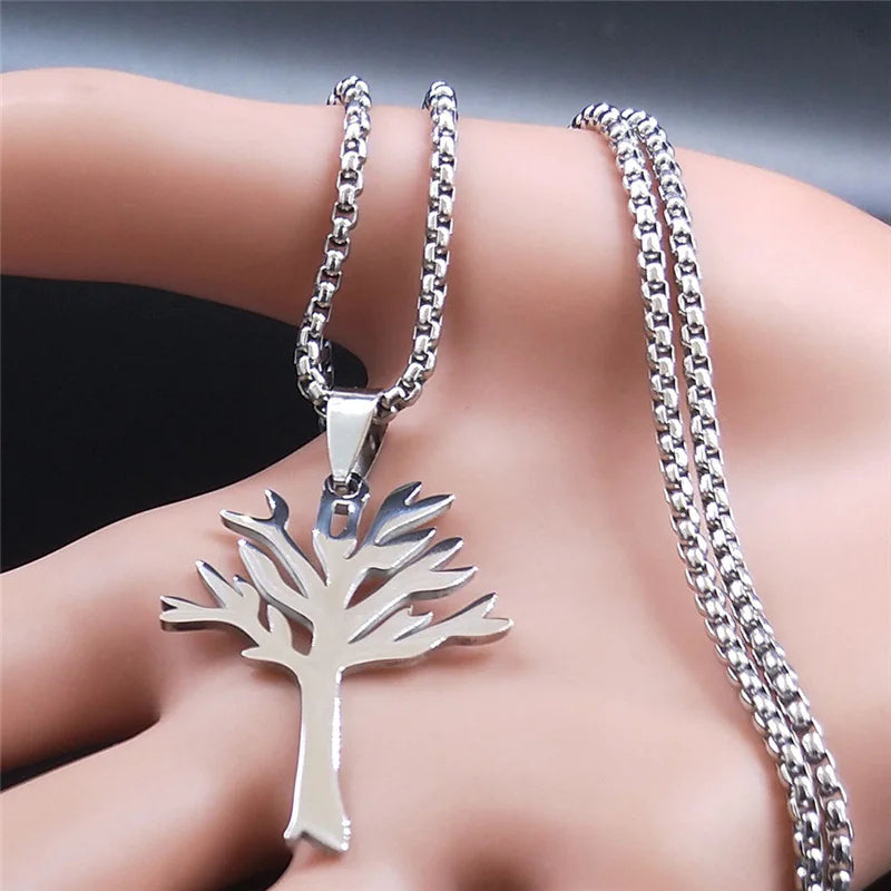 Tree of Life Stainless Steel Necklace Secondary image