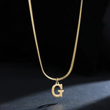 Elegant A-Z Stainless Steel Pendant Necklace Elegant A-Z Stainless Steel Pendant Necklace