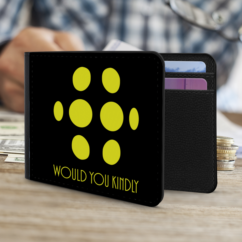 Big Daddy Would You Kindly Wallet | FPS Video Game Sci Fi Mens Wallet