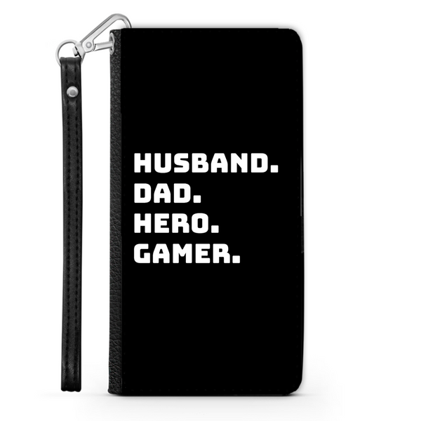 Husband Dad Hero Gamer Video Game  Wallet Phone Case