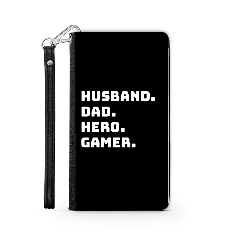 Husband Dad Hero Gamer Video Game  Wallet Phone Case