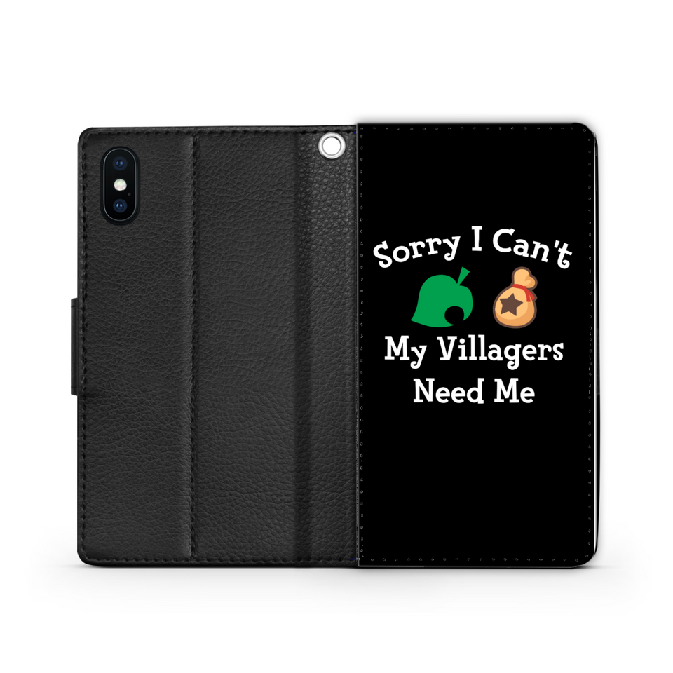 Sorry I Can't My Villagers Need Me Wallet Phone Case