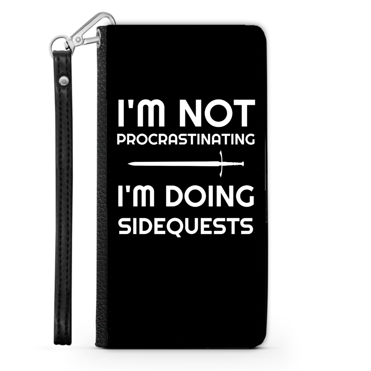 I'm Not Procrastinating I'm Doing Side Quests Phone Case | Fantasy RPG Phone Wallet Case