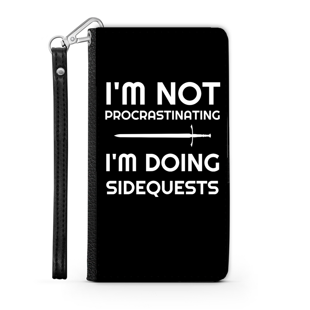 I'm Not Procrastinating I'm Doing Side Quests Phone Case | Fantasy RPG Phone Wallet Case