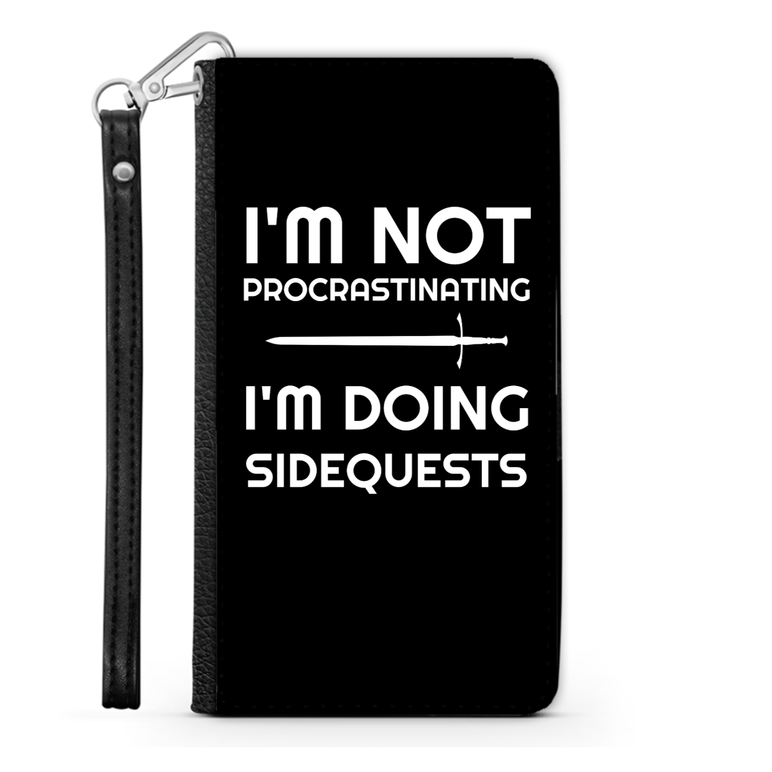 I'm Not Procrastinating I'm Doing Side Quests Phone Case | Fantasy RPG Phone Wallet Case