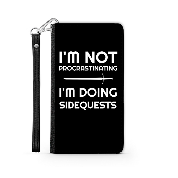 I'm Not Procrastinating I'm Doing Side Quests Phone Case | Fantasy RPG Phone Wallet Case