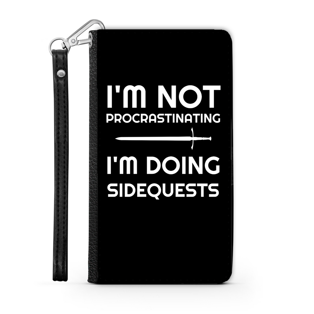 I'm Not Procrastinating I'm Doing Side Quests Phone Case | Fantasy RPG Phone Wallet Case