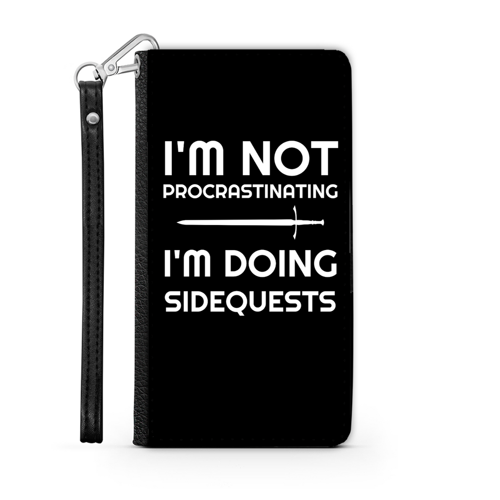I'm Not Procrastinating I'm Doing Side Quests Phone Case | Fantasy RPG Phone Wallet Case